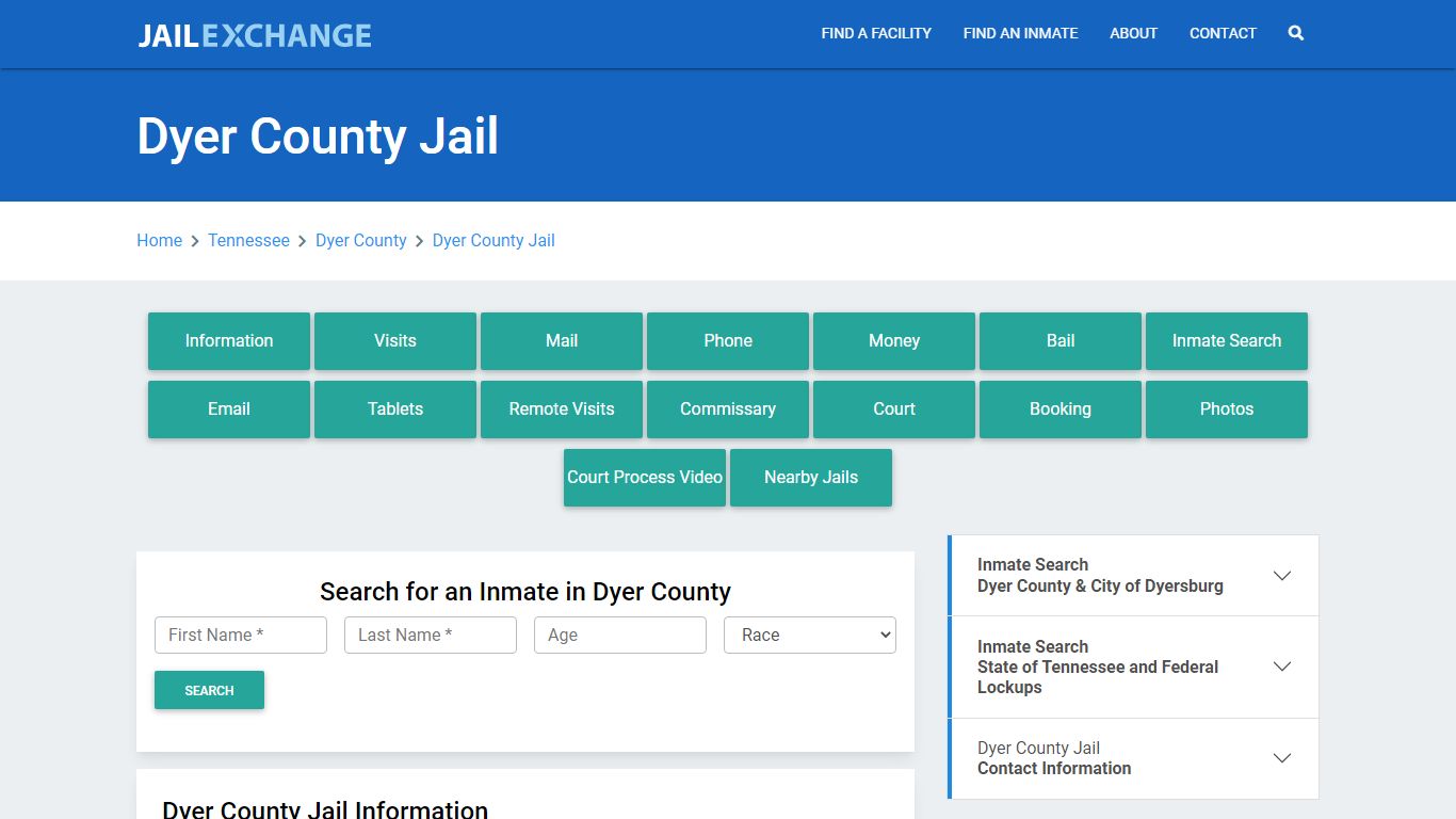 Dyer County Jail Roster Lookup, TN, Inmate Search - Jail Exchange